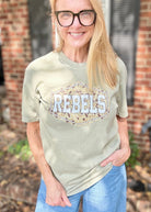 Rebels Camo | Graphic Tee | Khaki - Graphic Tee -Jimberly's Boutique-Olive Branch-Mississippi