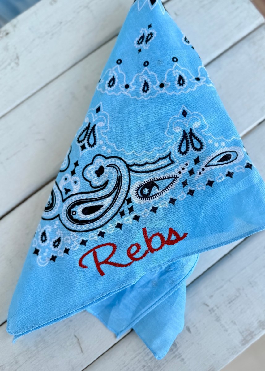 Rebs Embroidered Bandana - accessories - Jimberly's Boutique - Olive Branch - Mississippi
