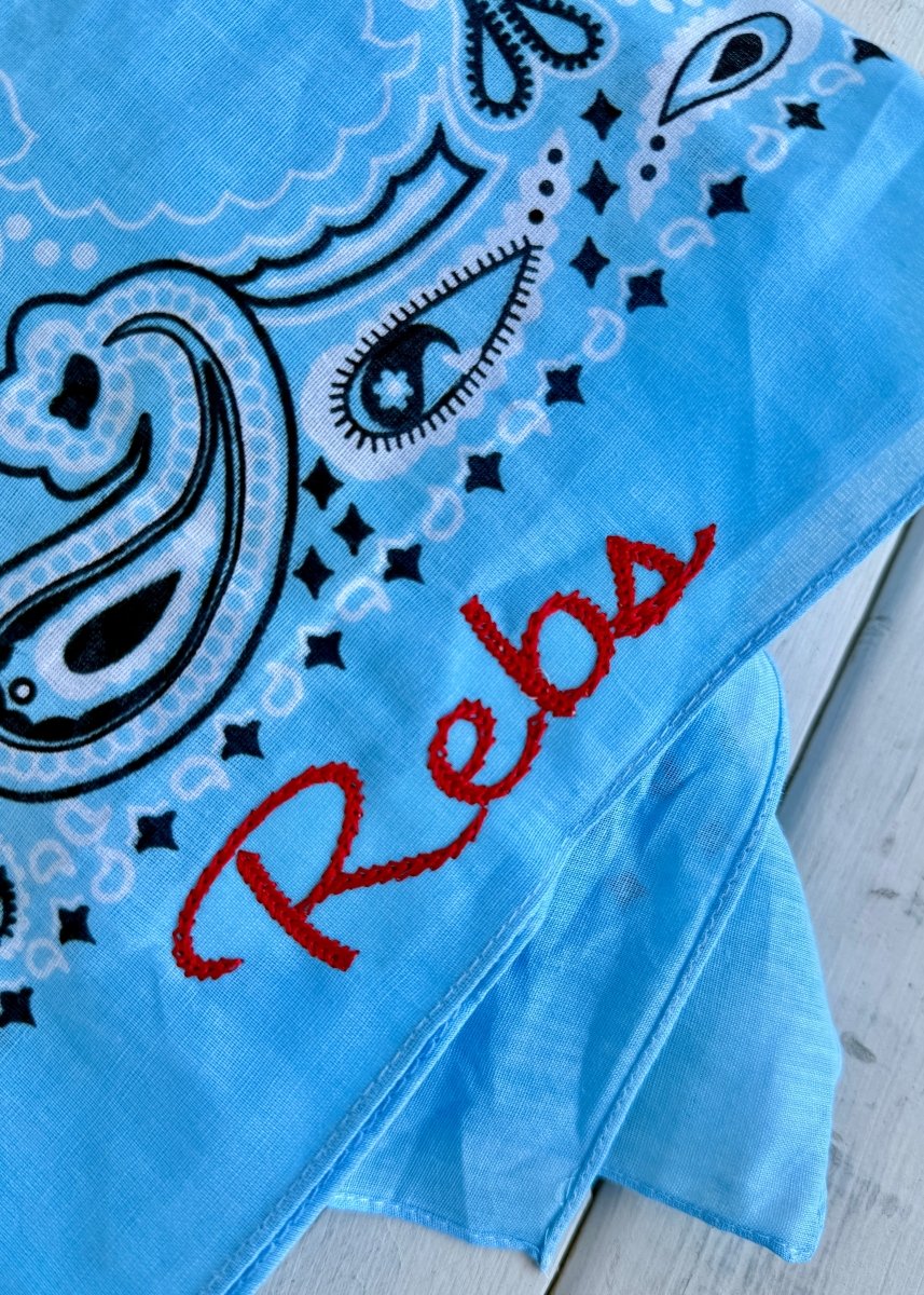 Rebs Embroidered Bandana - accessories - Jimberly's Boutique - Olive Branch - Mississippi