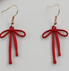 Red Bow Dangle Earrings - Earrings - Jimberly's Boutique - Olive Branch - Mississippi