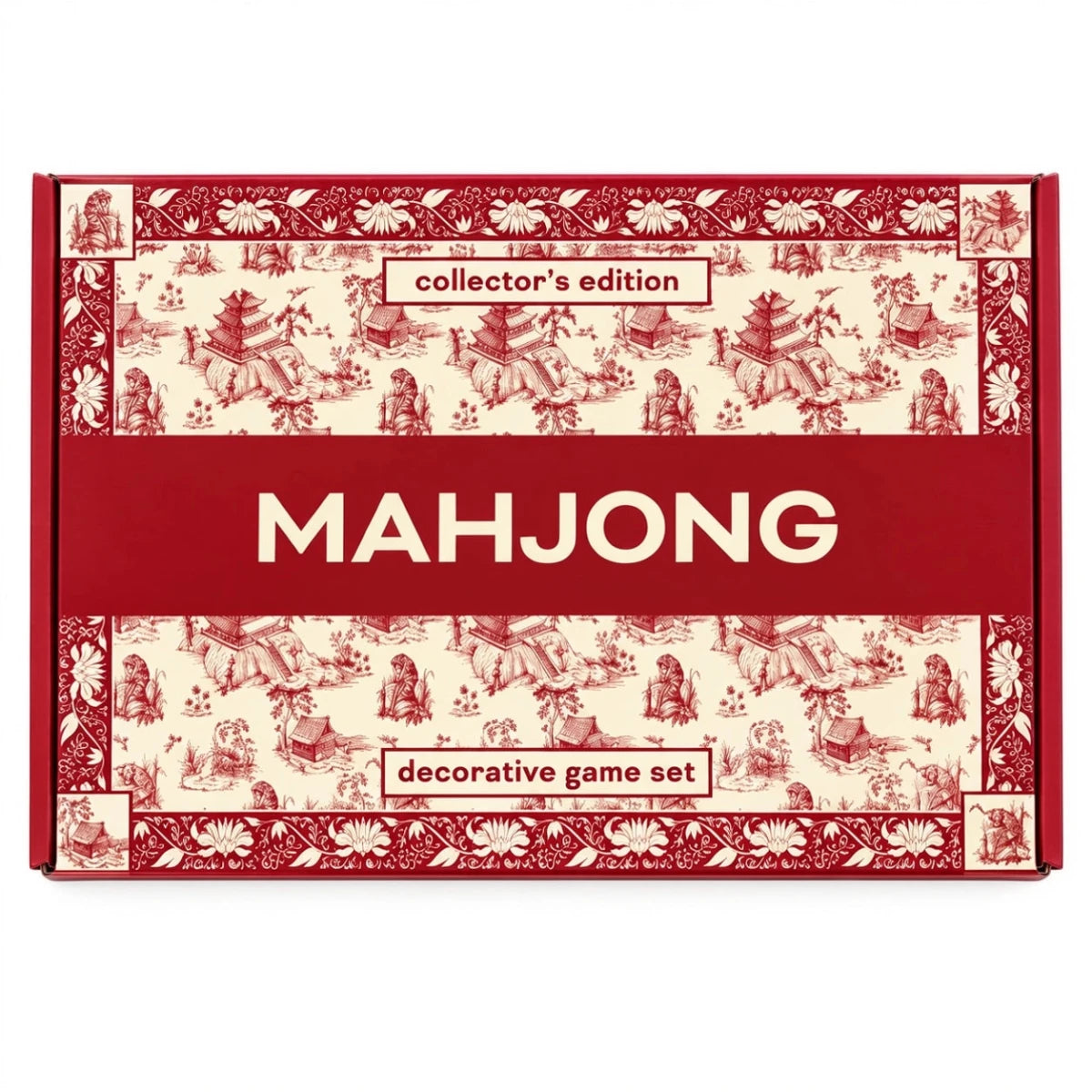 Red Chinoiserie Mahjong Set - Mahjong set -Jimberly's Boutique-Olive Branch-Mississippi