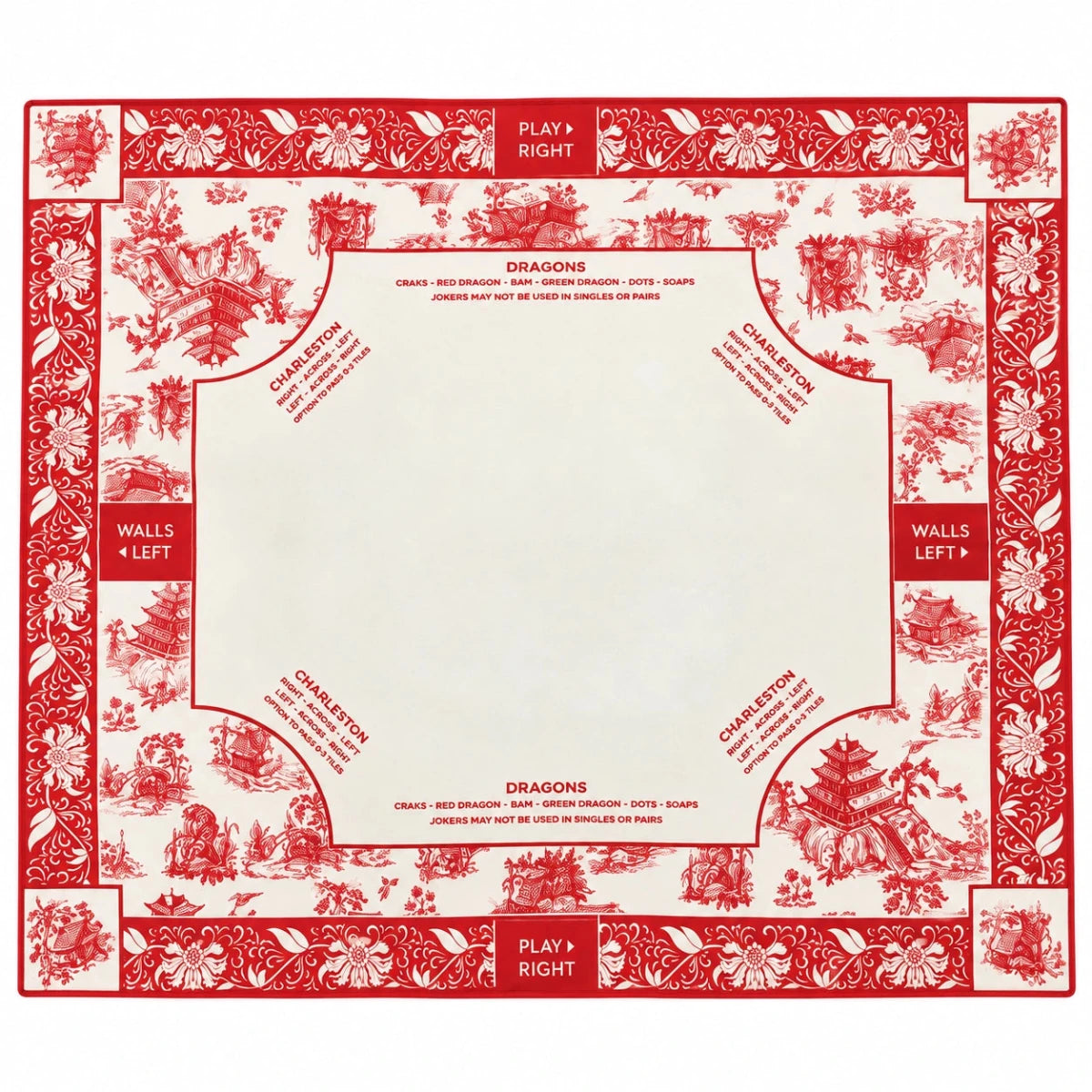 Red Chinoiserie Mahjong Set - Mahjong set -Jimberly's Boutique-Olive Branch-Mississippi