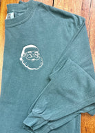 Retro Santa| Embroidered | Comfort Colors | Blue Spruce - Embroidered Comfort Colors - Jimberly's Boutique - Olive Branch - Mississippi