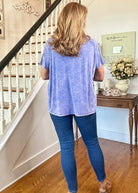Ribbed Boat Neck Top - Lt Indigo | Zenana - Casual Top - Jimberly's Boutique - Olive Branch - Mississippi