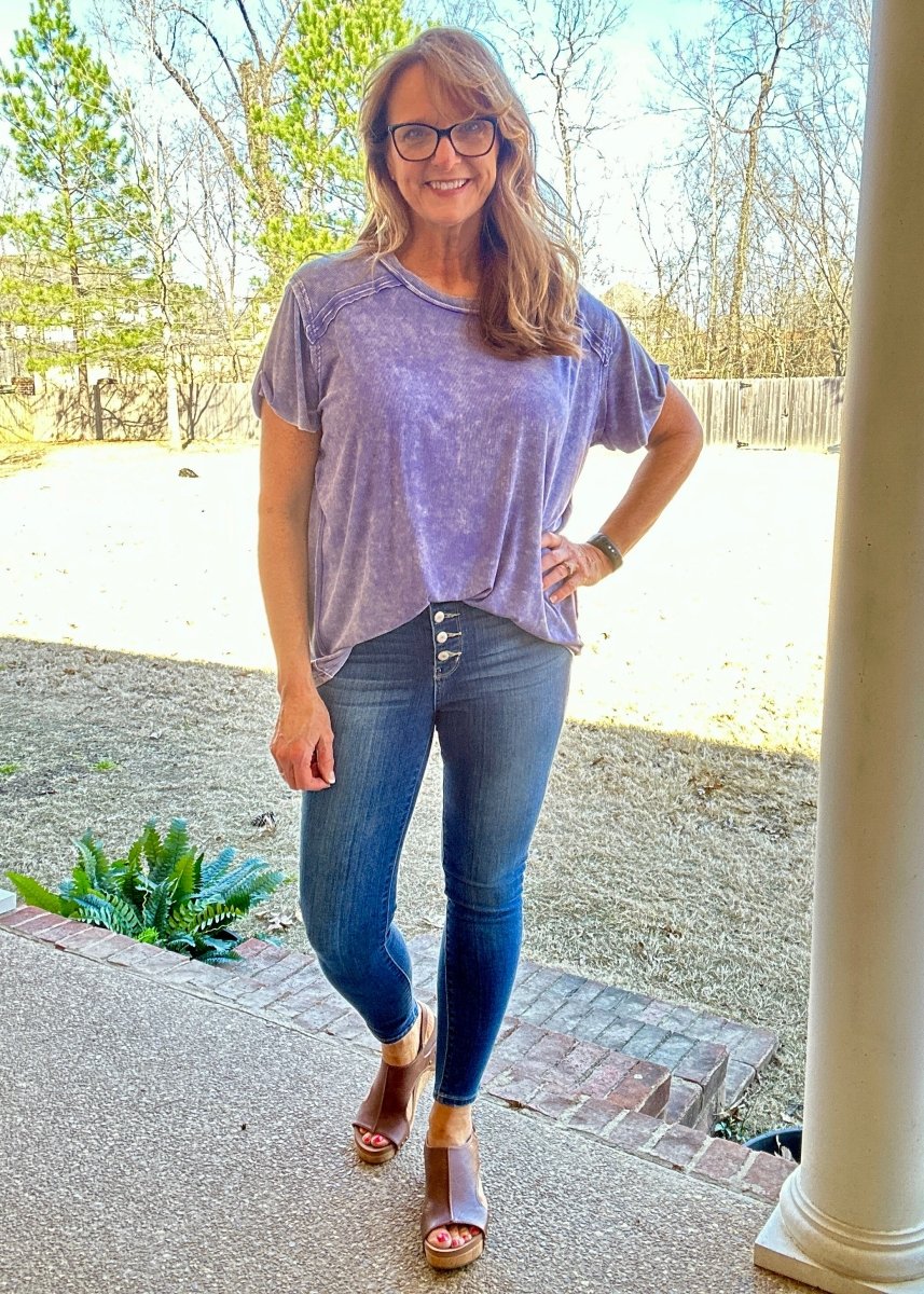 Ribbed Boat Neck Top - Marlin | Zenana - Casual Top - Jimberly's Boutique - Olive Branch - Mississippi