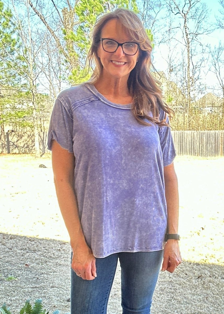 Ribbed Boat Neck Top - Marlin | Zenana - Casual Top - Jimberly's Boutique - Olive Branch - Mississippi