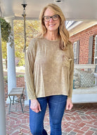 Ribbed Dolman Sleeve Top - Mocha | Zenana - Jimberly's Boutique - Olive Branch - Mississippi