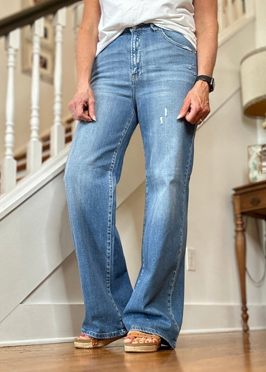 Risen Eaton High Rise Wide Leg Jeans - risen jeans - Jimberly's Boutique - Olive Branch - Mississippi