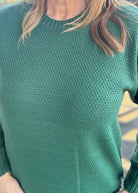 Round Neck Basic Sweater - Dk Green - sweater - Jimberly's Boutique - Olive Branch - Mississippi