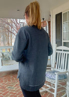 Royce Christian Cross Black Fleece Poncho - Royce Sweatshirt - Jimberly's Boutique - Olive Branch - Mississippi