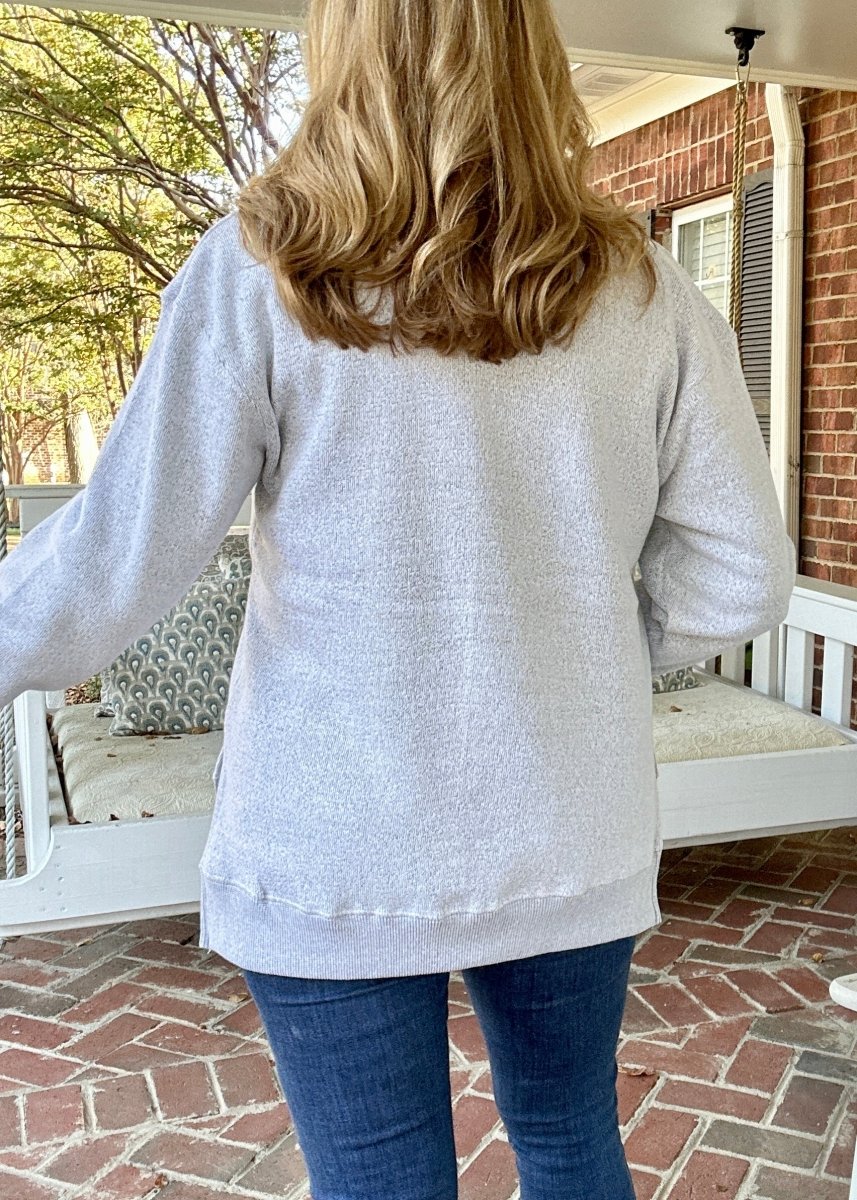 Royce Long Sleeve French Terry Fleece - Oatmeal - Royce Long Sleeve Tee - Jimberly's Boutique - Olive Branch - Mississippi