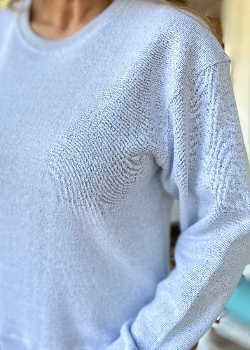 Royce Long Sleeve French Terry Fleece - Oatmeal - Royce Long Sleeve Tee - Jimberly's Boutique - Olive Branch - Mississippi