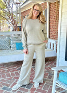 Royce Long Sleeve French Terry Fleece - Sand - Royce Long Sleeve Tee - Jimberly's Boutique - Olive Branch - Mississippi