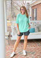 Royce Poncho Top Rounded Bottom - Island Reef - Royce Poncho Shirt - Jimberly's Boutique - Olive Branch - Mississippi
