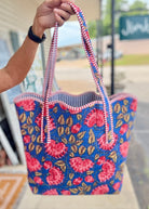 Rustic Garden Floral Scalloped Tote Bag - floral tote bag - Jimberly's Boutique - Olive Branch - Mississippi