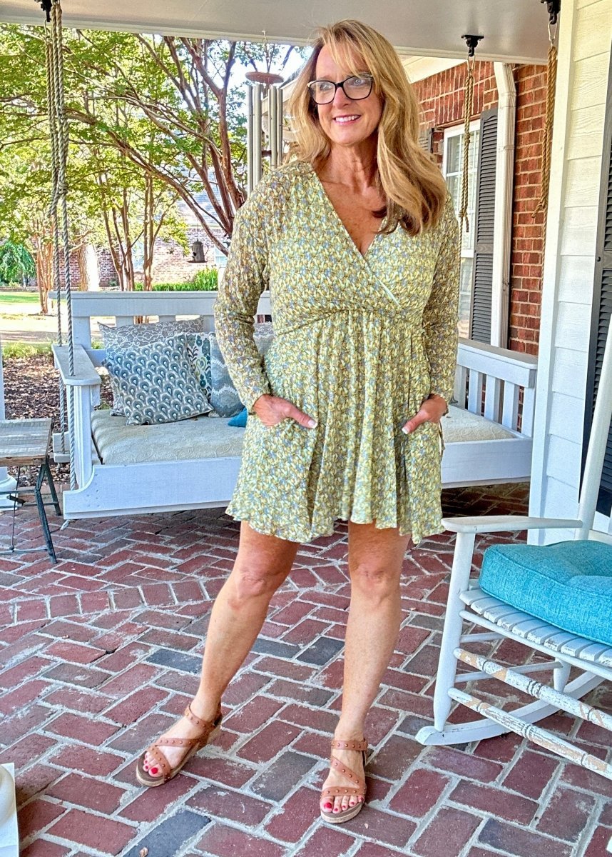 Sage Garden Lined Dress - dress - Jimberly's Boutique - Olive Branch - Mississippi