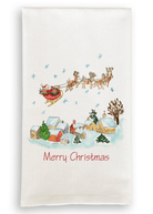 Santa is on his way Tea Towel - Dishtowel - Jimberly's Boutique - Olive Branch - Mississippi