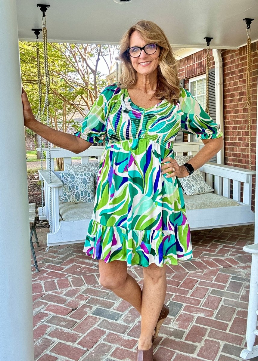 Satin Smocked Babydoll Dress | Jodifl - Jodifl Dress - Jimberly's Boutique - Olive Branch - Mississippi