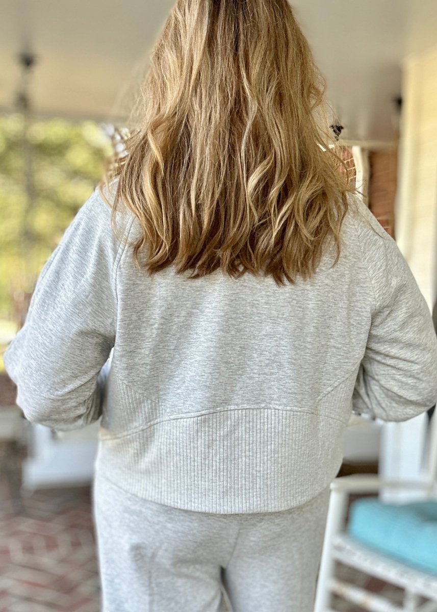 Scuba Full Zip Jacket - Heather Grey | Zenana - Jacket - Jimberly's Boutique - Olive Branch - Mississippi
