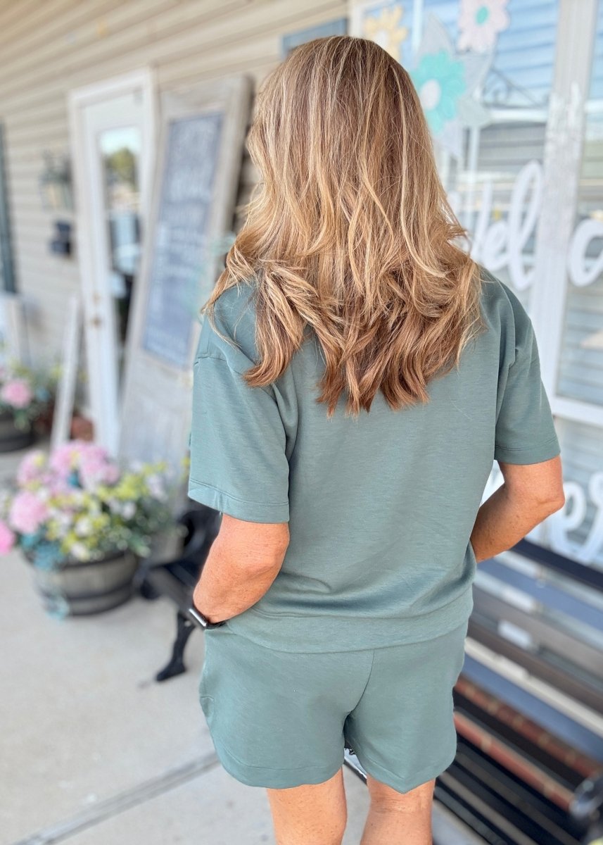 Scuba Shorts Set - Dk Forest - shorts set - Jimberly's Boutique - Olive Branch - Mississippi