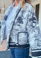 Shawl Collar Quilted Jacket - Black - quilted jacket - Jimberly's Boutique - Olive Branch - Mississippi