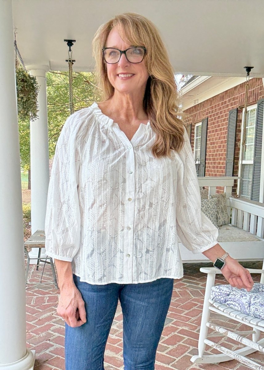 Simply Sarah Top - Off White - Umgee Top - Jimberly's Boutique - Olive Branch - Mississippi