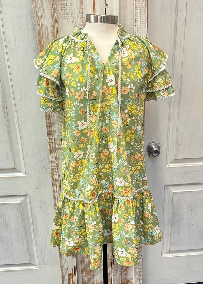 Skylar Floral Babydoll Dress | Umgee - Umgee Dress - Jimberly's Boutique - Olive Branch - Mississippi