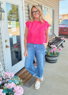 Slouchy Crop Barrel Jeans w Cuffed Hem | Risen - Barrel Jeans/Pants -Jimberly's Boutique-Olive Branch-Mississippi