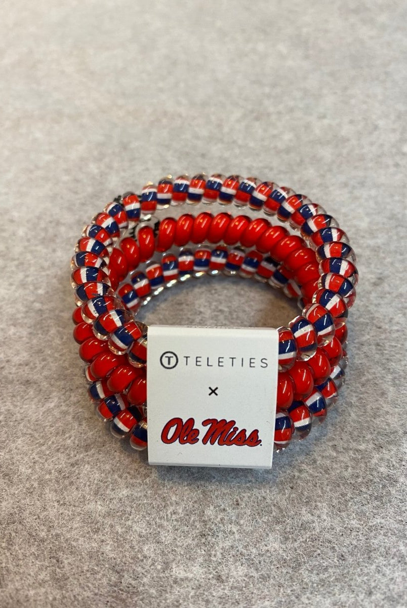 Small | Teleties | Hair Ties | Ole Miss - Teleties Hair Ties -Jimberly's Boutique-Olive Branch-Mississippi