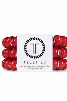 Small | Teleties | Hair Ties | Scarlett Red - Teleties Hair Ties -Jimberly's Boutique-Olive Branch-Mississippi