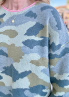Soft Camo Contrast Sweater - sweater -Jimberly's Boutique-Olive Branch-Mississippi