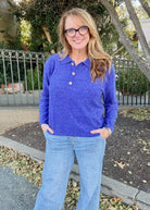 Soft Collared Sweater - Bright Blue - sweater - Jimberly's Boutique - Olive Branch - Mississippi