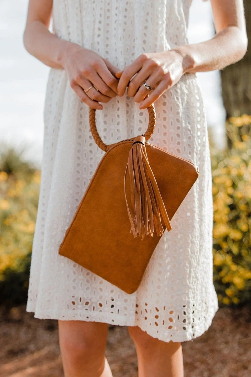 Soft Wristlet/Clutch with Tassel - Purse -Jimberly's Boutique-Olive Branch-Mississippi