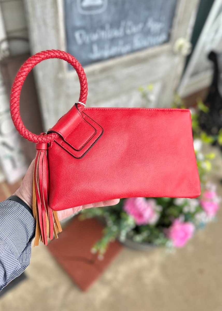 Soft Wristlet/Clutch with Tassel - Purse -Jimberly's Boutique-Olive Branch-Mississippi