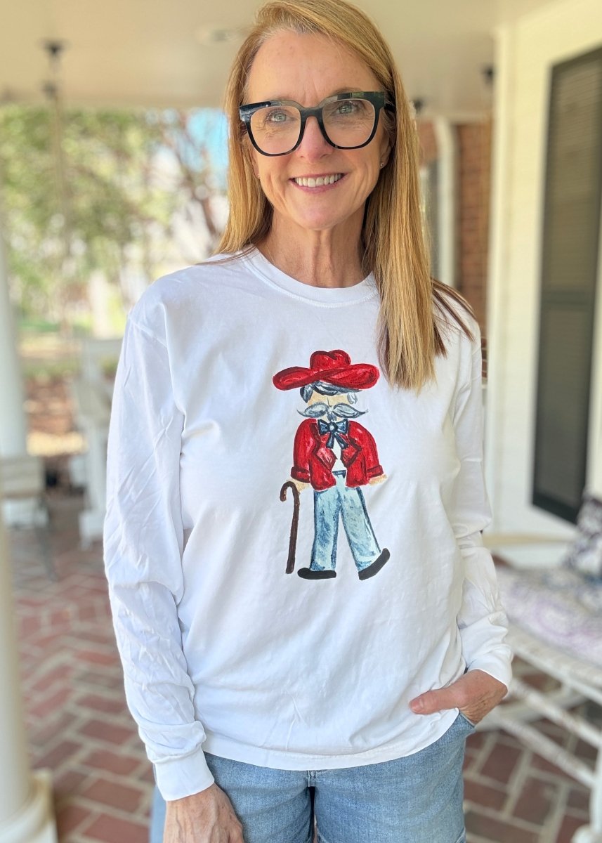 Southern Gent Embroidered LS Comfort Colors - Embroidered Comfort Colors -Jimberly's Boutique-Olive Branch-Mississippi