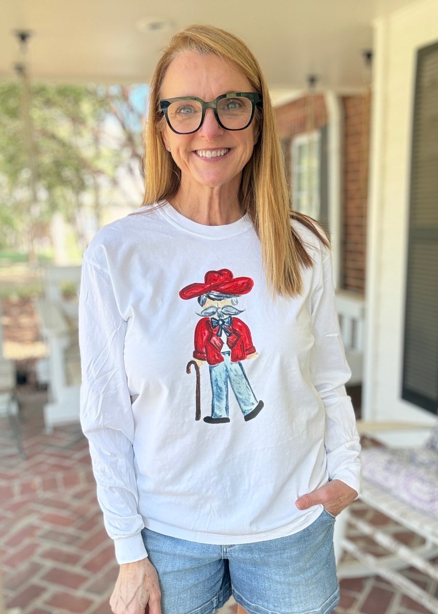 Southern Gent Embroidered LS Comfort Colors - Embroidered Comfort Colors -Jimberly's Boutique-Olive Branch-Mississippi