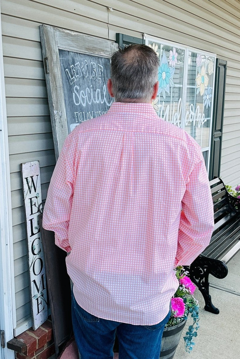 Southern Marsh | Brentwood | Dress Shirt | Peach - Southern Marsh Dress Shirt -Jimberly's Boutique-Olive Branch-Mississippi