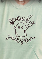 Spooky Season Ghost Embroidered Tee - Embroidered Comfort Colors - Jimberly's Boutique - Olive Branch - Mississippi