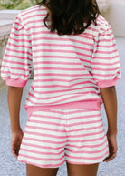 Spring Fling Stripe Shorts Set - Pink Stripe - short set -Jimberly's Boutique-Olive Branch-Mississippi