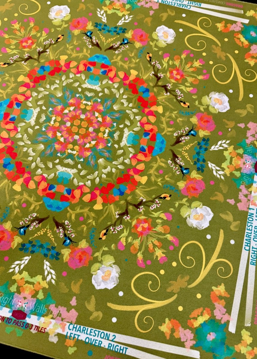 Spring On Green Mahjong Mat | Brewtifully - Jimberly's Boutique - Olive Branch - Mississippi