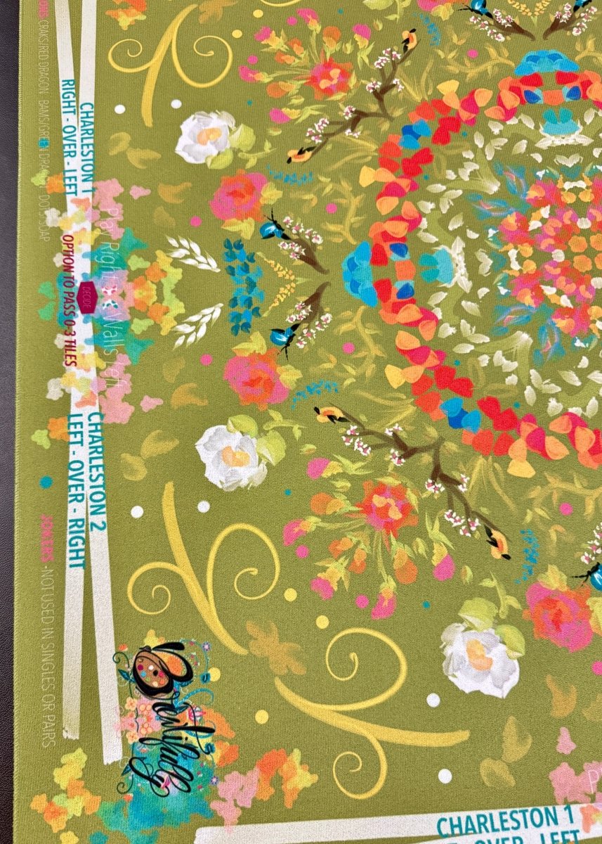 Spring On Green Mahjong Mat | Brewtifully - Jimberly's Boutique - Olive Branch - Mississippi