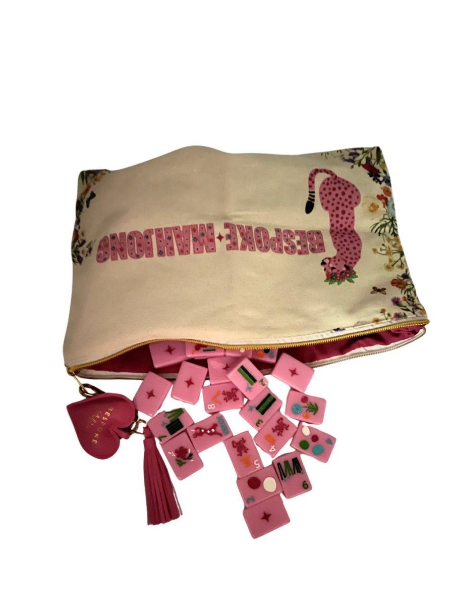 Springtime Safari Petal Pink Mahjong Tiles | Bespoke - Mahjong Tiles -Jimberly's Boutique-Olive Branch-Mississippi