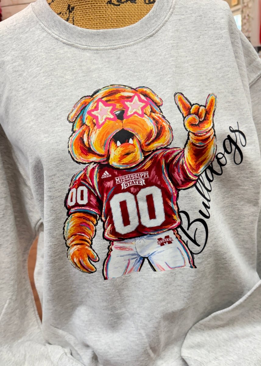 Starry Eyes Mississippi State Sweatshirt - Graphic Sweatshirt -Jimberly's Boutique-Olive Branch-Mississippi