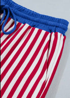 Striped V Neck Shorts Set - Red - short set -Jimberly's Boutique-Olive Branch-Mississippi