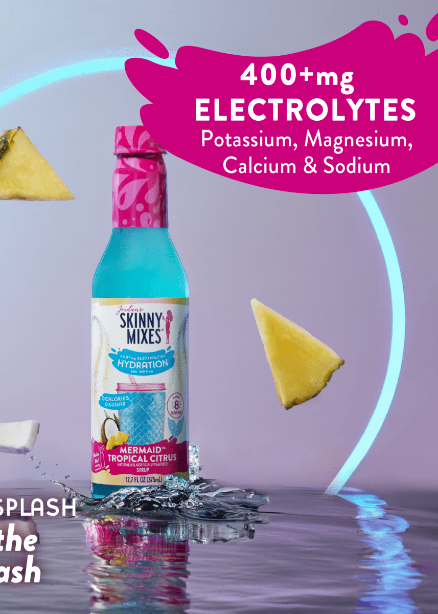 Sugar Free Mermaid Hydration Syrup with Electrolytes - 375 ml - Skinny Syrups - Jimberly's Boutique - Olive Branch - Mississippi