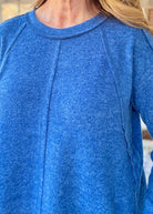 Sweet Dreams Sweater - Lt Navy - Casual Sweater - Jimberly's Boutique - Olive Branch - Mississippi