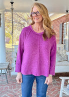 Sweet Dreams Sweater - Lt Plum - Casual Sweater - Jimberly's Boutique - Olive Branch - Mississippi