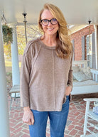 Sweet Dreams Sweater - Mocha - Casual Sweater - Jimberly's Boutique - Olive Branch - Mississippi