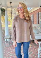 Sweet Dreams Sweater - Mocha - Casual Sweater - Jimberly's Boutique - Olive Branch - Mississippi