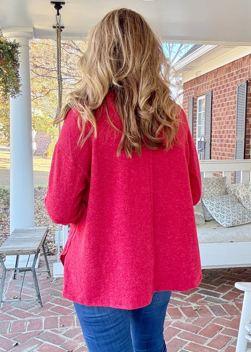 Sweet Dreams Sweater - Red - Casual Sweater - Jimberly's Boutique - Olive Branch - Mississippi
